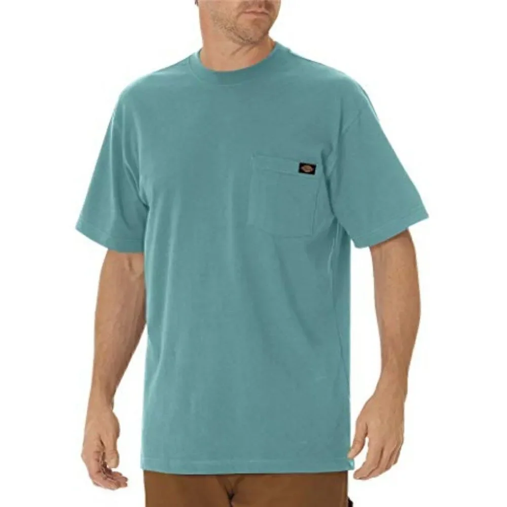 Dickies Men's Heavy Weight Crew Neck Dockside Blue Shirt Medium